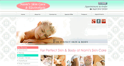 Desktop Screenshot of namiskincare.com