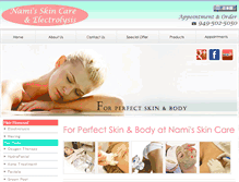 Tablet Screenshot of namiskincare.com